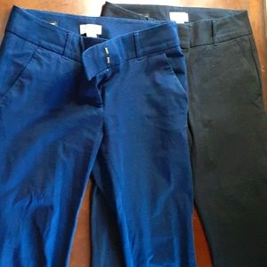 2 Pair of Womens Loft Modern Pants - Size 4